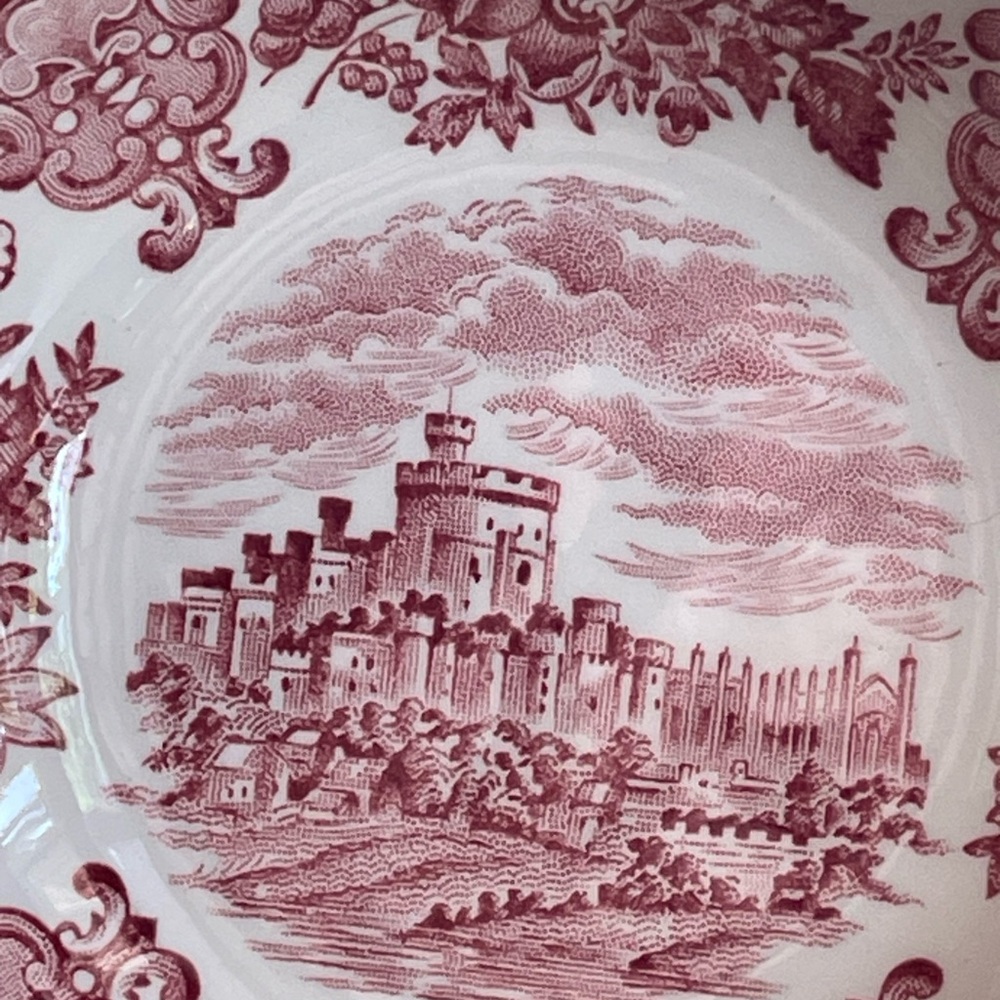 Vintage collectible dish Windsor Castile Wedgewood red - Picture 2 of 7